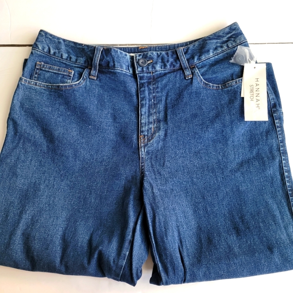 Hannah Stretch blue 3/4 Jeans